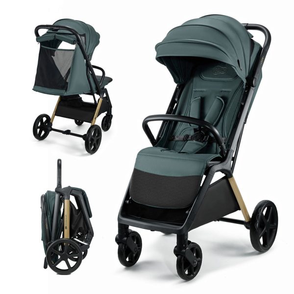 Kinderkraft Loom Sport Babakocsi Green - Kompakt és Könnyű, Friss Zöld Városi Dizájn
