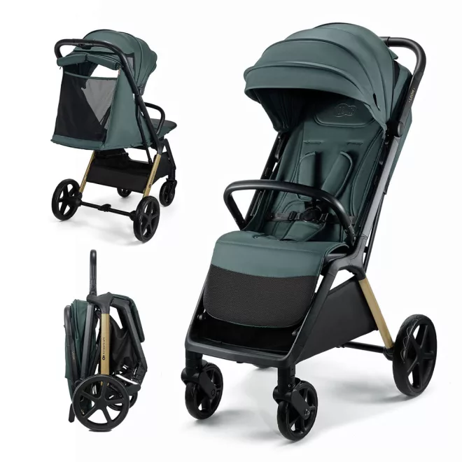 Kinderkraft Loom Sport Babakocsi Green - Kompakt és Könnyű, Friss Zöld Városi Dizájn
