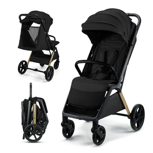 Kinderkraft Loom Sport Babakocsi Black - Kompakt és Könnyű, Stílusos Urbánus Dizájn