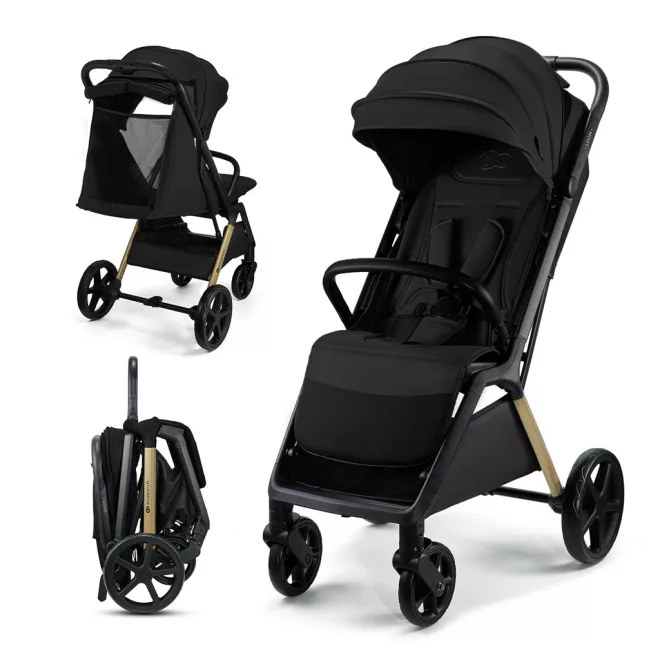 Kinderkraft Loom Sport Babakocsi Black - Kompakt és Könnyű, Stílusos Urbánus Dizájn