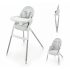 Kinderkraft Dinnly 2 az 1-ben Etetőszék - Szürke, Magasítóként is Használható Könnyen Tisztítható Babaetető