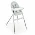 Kinderkraft Dinnly 2 az 1-ben Etetőszék - Szürke, Magasítóként is Használható Könnyen Tisztítható Babaetető