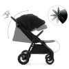 Kinderkraft Mitzy Air Sport Babakocsi Black - Könnyű és Kompakt Összecsukható Babakocsi Felfújható Kerekekkel, 6 Hónapostól, Elegáns Fekete Kivitelben