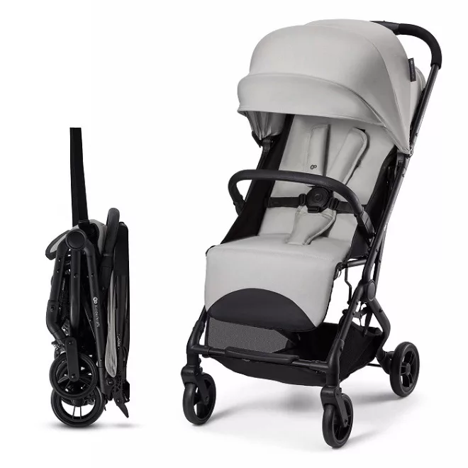 Kinderkraft Indy 3 Sport Babakocsi, Urban Grey - Könnyű, Összecsukható és Kompakt Városi Babakocsi újszülött kortól