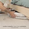 Kinderkraft Cozyplay Játszószőnyeg Játékívvel Light Grey - Puha Babaszőnyeg Levehető Játékokkal, Kényelmes és Biztonságos Fekvőhely Újszülötteknek