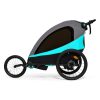 Kinderkraft Nava 3in1 Kerékpáros Utánfutó és Babakocsi Hawaiian Blue - Multifunkciós Szállítókocsi Újszülöttkortól, Könnyű Alumínium Vázzal, Futáshoz és Kerékpározáshoz is