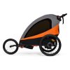 Kinderkraft Nava 3in1 Kerékpáros Utánfutó és Babakocsi Sunny Orange - Multifunkciós Szállítókocsi Újszülöttkortól, Könnyű Alumínium Vázzal, Futáshoz és Kerékpározáshoz is