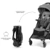 Kinderkraft Select Pilot 2 Sport Babakocsi Grey - Könnyű és Összecsukható Prémium Babakocsi 6 Hónapostól, Állítható Háttámlával és Modern Szürke Kivitelben