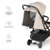 Kinderkraft Select Pilot 2 Sport Babakocsi Bézs - Könnyű és Kompakt Összecsukható Prémium Babakocsi 6 Hónapostól, Állítható Háttámlával