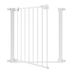   Kinderkraft Safe Snap Biztonsági Ajtórács, Fehér - Gyorsan Felszerelhető, Stabil és Gyermekbiztos Ajtóvédő Zárórendszerrel