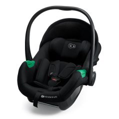   Kinderkraft Mink Pro 2 i-Size Babahordozó Autósülés 0-13kg, Fekete - Újszülötteknek, Biztonságos Oldalvédelemmel és Puha, Ergonomikus Betéttel