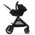 Kinderkraft Mink Pro 2 i-Size Babahordozó Autósülés 0-13kg, Fekete - Újszülötteknek, Biztonságos Oldalvédelemmel és Puha, Ergonomikus Betéttel