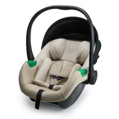   Kinderkraft Mink Pro 2 i-Size Babahordozó Autósülés 0-13kg, Bézs - Újszülötteknek, Biztonságos Oldalvédelemmel és Puha, Ergonomikus Betéttel