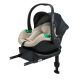 Kinderkraft Mink Pro 2 i-Size Babahordozó Autósülés és Mink Fx 2 Bázistalp Szett 0-13kg, Bézs - Teljes Utazórendszer Újszülötteknek, Maximális Biztonság és Kényelmes Rögzítés