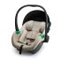 Kinderkraft Mink Pro 2 i-Size Babahordozó Autósülés és Mink Fx 2 Bázistalp Szett 0-13kg, Bézs - Teljes Utazórendszer Újszülötteknek, Maximális Biztonság és Kényelmes Rögzítés