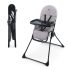 Kinderkraft Binci Etetőszék, Szürke - Modern, Állítható és Könnyen Tisztítható Magas Szék Babáknak 6 Hónapos Kortól
