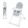 Kinderkraft Binci Etetőszék, Világosszürke - Modern, Állítható és Könnyen Tisztítható Magas Szék Babáknak 6 Hónapos Kortól