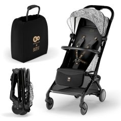   Kinderkraft Pilot 2 Sport Babakocsi Lunar Black by BIZUU - Könnyű és Kompakt Összecsukható Babakocsi 6 Hónapostól, Prémium Kivitel Elegáns Fekete Dizájnnal