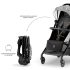 Kinderkraft Pilot 2 Sport Babakocsi Lunar Black by BIZUU - Könnyű és Kompakt Összecsukható Babakocsi 6 Hónapostól, Prémium Kivitel Elegáns Fekete Dizájnnal