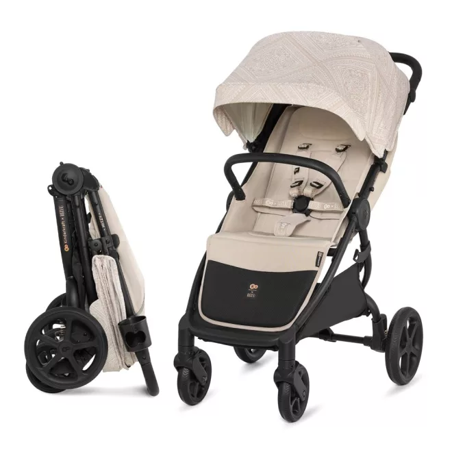 Kinderkraft MITZY Sport Babakocsi Dune Whisper by BIZUU - Stílusos Dizájn, Könnyű Összecsukás és Prémium Kényelem
