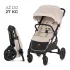 Kinderkraft MITZY Sport Babakocsi Dune Whisper by BIZUU - Stílusos Dizájn, Könnyű Összecsukás és Prémium Kényelem