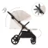 Kinderkraft MITZY Sport Babakocsi Dune Whisper by BIZUU - Stílusos Dizájn, Könnyű Összecsukás és Prémium Kényelem