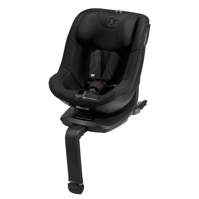 Kinderkraft I-Guard Pro i-Size Autósülés 61-105 cm Fekete - Forgatható Isofix Gyerekülés, Állítható Fejtámlával