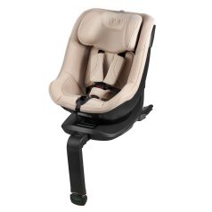   Kinderkraft I-Guard Pro i-Size Autósülés 61-105 cm Bézs - Forgatható Isofix Gyerekülés, Állítható Fejtámlával