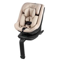   Kinderkraft I-Guard i-Size Autósülés 40-105 cm Bézs - Isofix Gyerekülés Forgatható Kialakítással, Újszülött Kortól