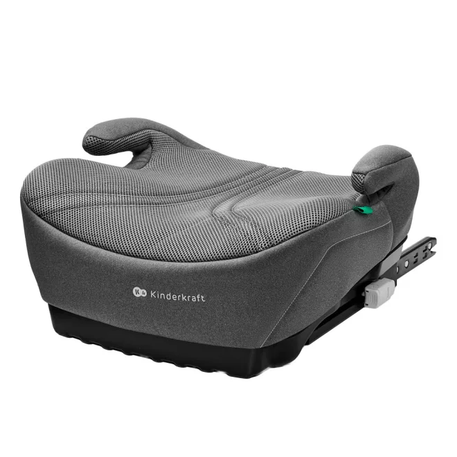 Kinderkraft I-Boost 2 Pro i-Size Ülésmagasító 125-150cm, Szürke - Prémium Oldalvédelemmel, Kényelmes Ülőfelülettel és Könnyű Hordozhatósággal