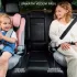 Kinderkraft I-Comfy i-Size Autósülés 76-150 cm Fekete - Biztonságos Gyerekülés Hosszú Használatra, Állítható Fejtámlával
