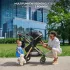 Kinderkraft Esme Pro 3 az 1-ben Kombinált Babakocsi, Moonlight Grey - Multifunkciós Újszülött Babakocsi Hordozóval, Mózeskosárral és Sportüléssel