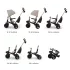 Kinderkraft AVEO 2 PLUS Beige Háromkerekű Tricikli 6in1 9 Hónapos Kortól, CLICK&TWIST 360° Forgatható Üléssel