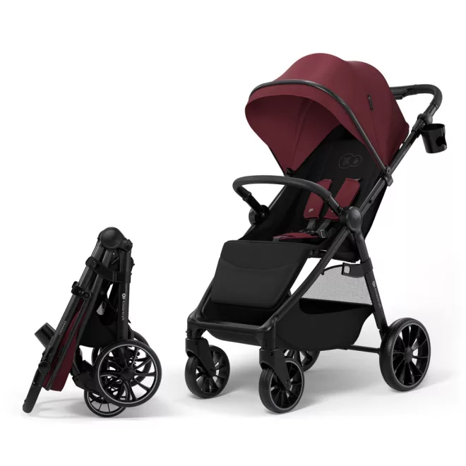 Kinderkraft Grande 2 Sport Babakocsi Sötét Rubin – NaturalBabyShop részletes termékkép és vásárlási információ