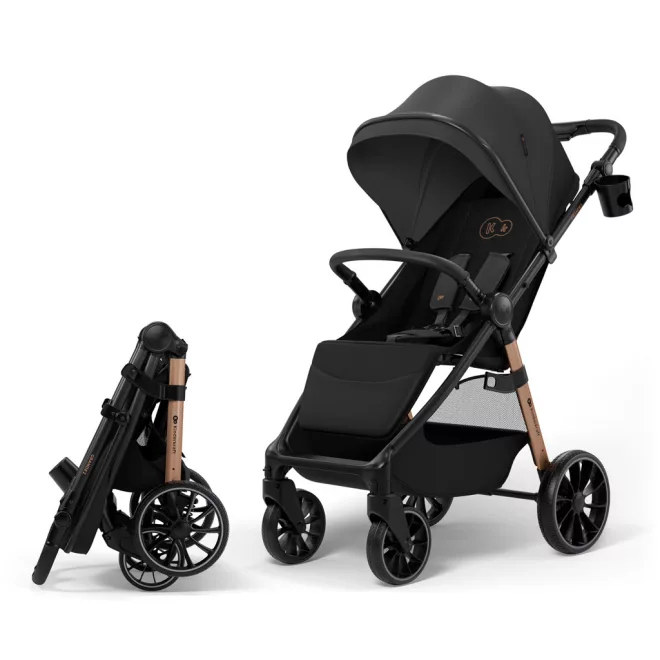 Kinderkraft Grande 2 Midnight Black Babakocsi, Kényelmes Sétákhoz, Biztonságos Utazáshoz és Mindennapi Használathoz - NaturalBabyShop.hu termékkép