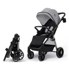 Kinderkraft Grande 2 Moonlight Grey Babakocsi, Kényelmes Sétákhoz, Biztonságos Utazáshoz és Mindennapi Használathoz - NaturalBabyShop.hu termékkép