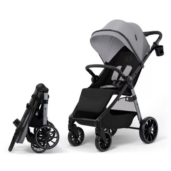 Kinderkraft Grande 2 Moonlight Grey Babakocsi, Kényelmes Sétákhoz, Biztonságos Utazáshoz és Mindennapi Használathoz - NaturalBabyShop.hu termékkép