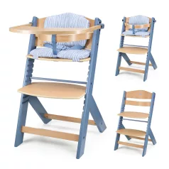   Kinderkraft Nordic Breeze Párnás Etetőszék - Kényelmes Étkezésekhez és Stabil Ültetéshez