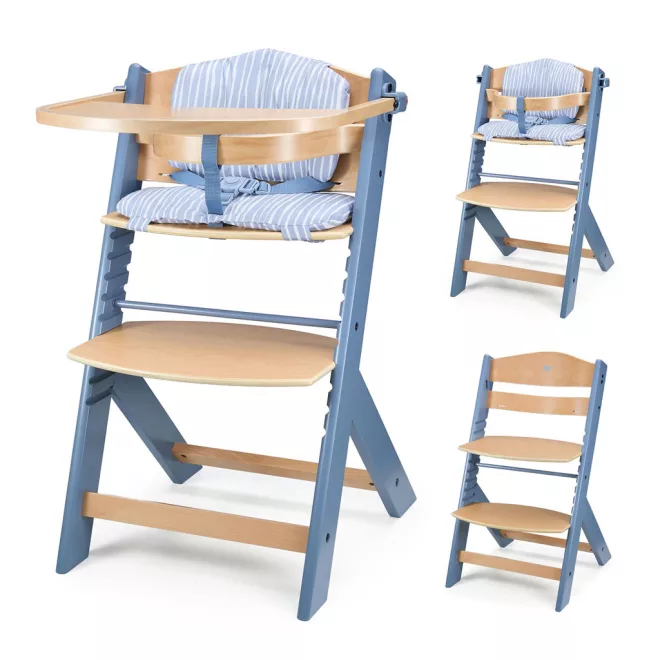 Kinderkraft Nordic Breeze Párnás Etetőszék - Kényelmes Étkezésekhez és Stabil Ültetéshez