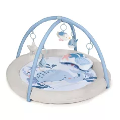   Kinderkraft Cozyplay Nordic Breeze Játszószőnyeg Játékhíddal - Érzékszervi Fejlesztéshez Kényelmes Babás Játékhoz