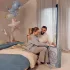 Kinderkraft Cozyplay Nordic Breeze Játszószőnyeg Játékhíddal - Érzékszervi Fejlesztéshez Kényelmes Babás Játékhoz