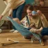 Kinderkraft Mimi Nordic Breeze Hintaszék 9Kg-ig - Kényelmes Játékhoz és Pihenéshez Biztonságos Baba Használatra