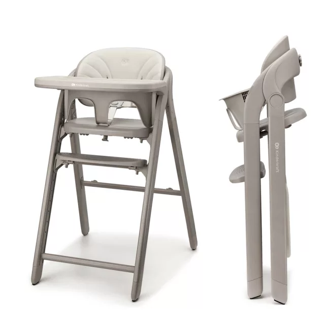 Kinderkraft TINO Beige Etetőszék, Kényelmes Etetéshez és Családi Étkezésekhez - NaturalBabyShop.hu termékkép