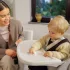 Kinderkraft TINO Beige Etetőszék, Kényelmes Etetéshez és Családi Étkezésekhez - NaturalBabyShop.hu termékkép