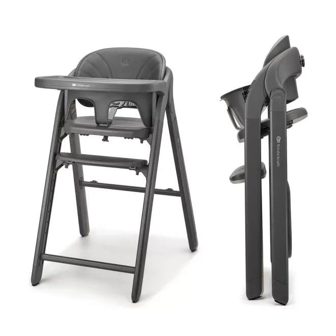 Kinderkraft TINO Grey Etetőszék, Kényelmes Etetéshez és Családi Étkezésekhez - NaturalBabyShop.hu termékkép