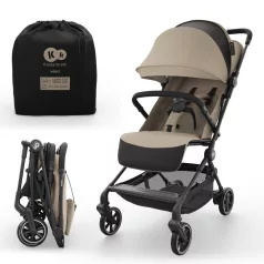   Kinderkraft Nebo Soft Beige Sport Babakocsi - Könnyű Irányíthatóság, Kényelmes Sétákhoz és Utazáshoz