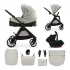 Kinderkraft VESTO 2 Beige Kombinált Babakocsi 3in1 MINK PRO 2 Autósüléssel, Újszülött Kortól 22kg-ig
