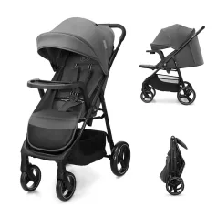 Kinderkraft Trig 3 Tray Sport Babakocsi Gránit Szürke – NaturalBabyShop részletes termékkép és vásárlási információ