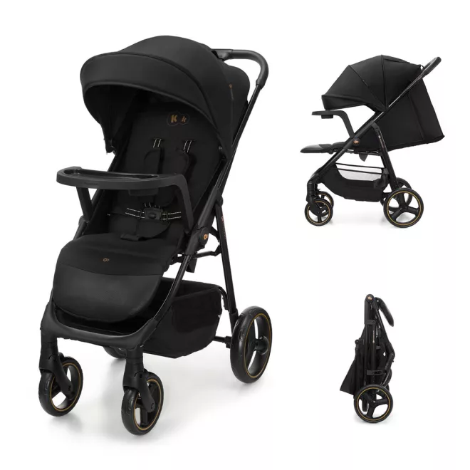 Kinderkraft Trig 3 Tray Sport Babakocsi Ónix Fekete – NaturalBabyShop részletes termékkép és vásárlási információ