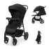 Kinderkraft Trig 3 Tray Sport Babakocsi Ónix Fekete – NaturalBabyShop részletes termékkép és vásárlási információ